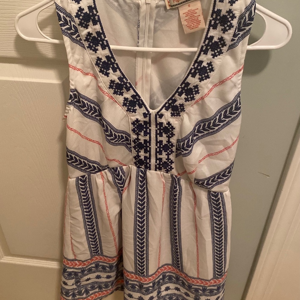 FLYING TOMATO RED, WHITE, AND BLUE DRESS WOMENS SIZE SMALL